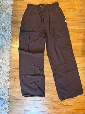 Fabletics Women's Brown Cargo Track Joggers